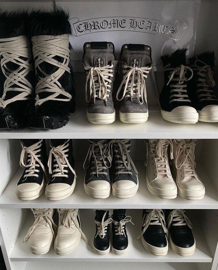 Rick Owens DRKSHDW Pods — Black/Milk