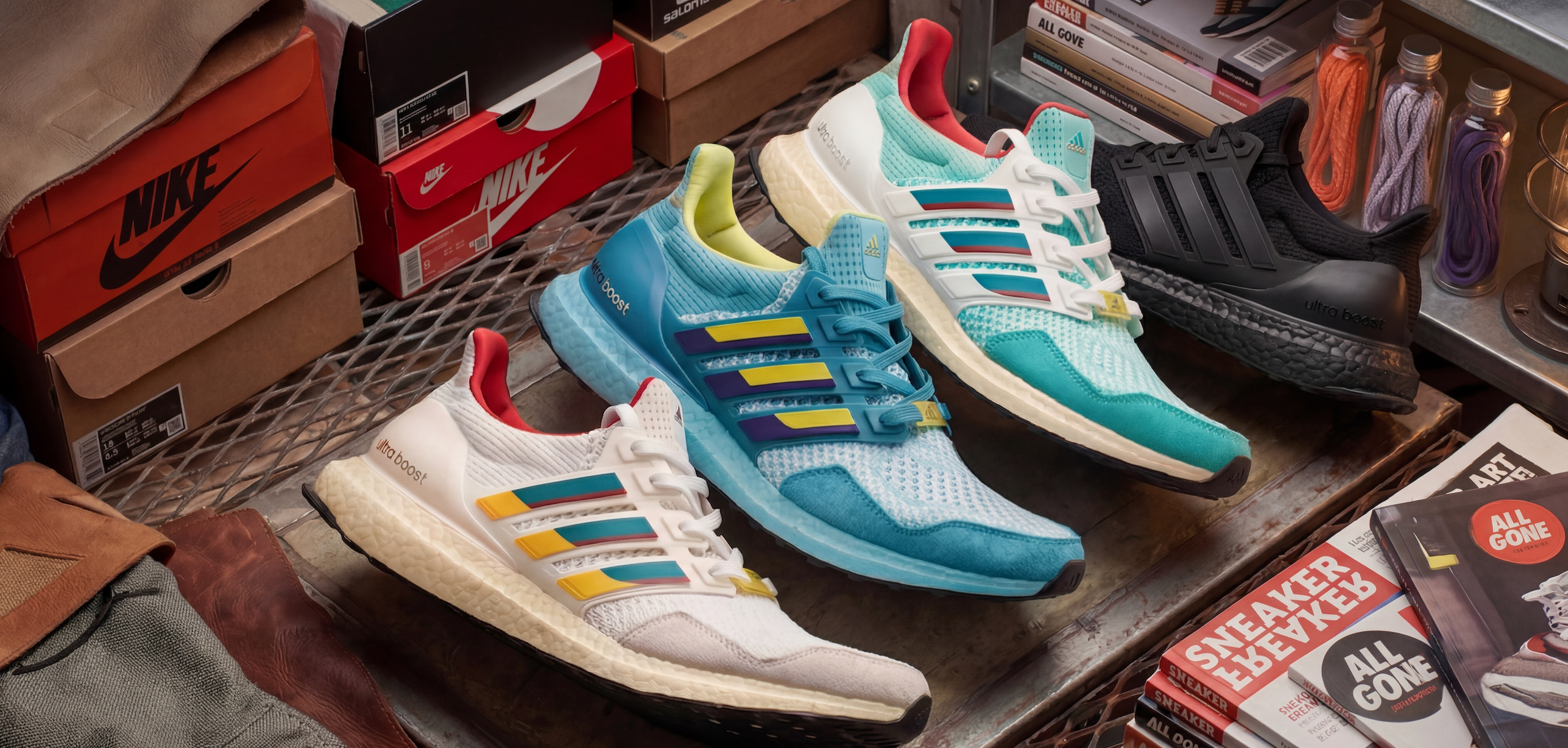 Kolekcia adidas Ultra Boost DNA v MTHOR SHOP s Triple White, Triple Black, Grey a Parley