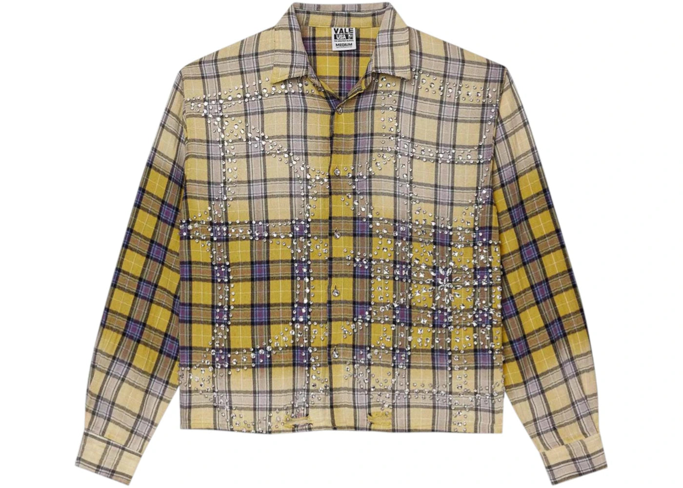 Vale Forever Lemonhead L/S Flannel Yellow/Blue -1