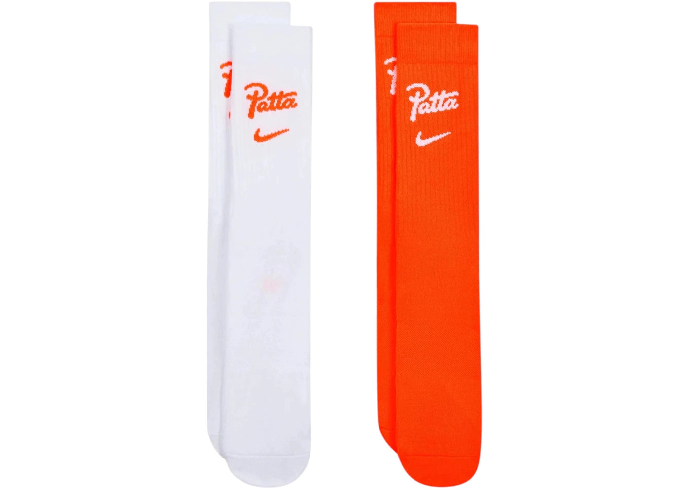 Nike x Patta KNVB Crew 2 Pack Socks White/Orange -1