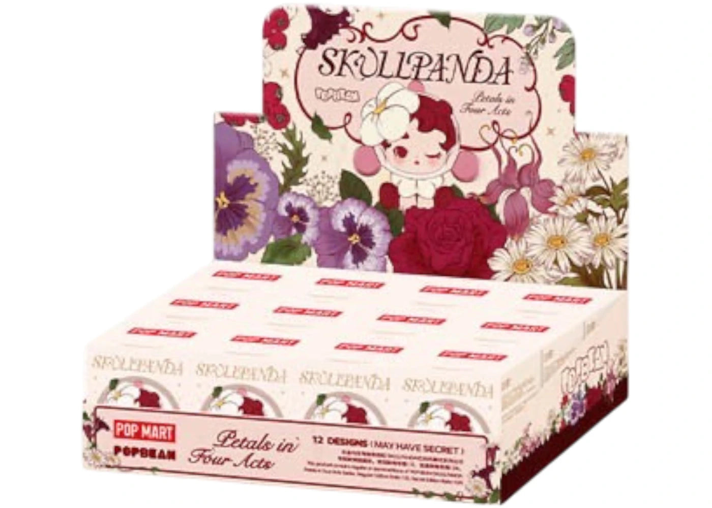 Pop Mart POP BEAN SKULLPANDA Petals in Four Acts Series Sealed Case (12 Blind Box) -1