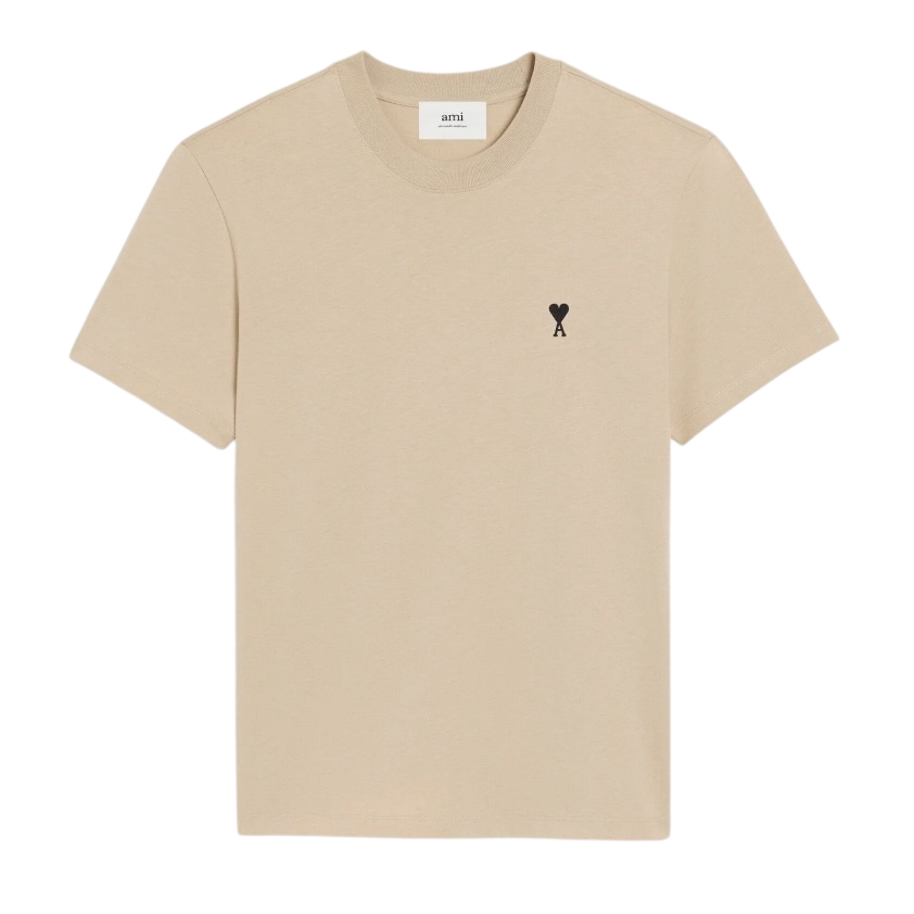 T-shirt Beige Ami De Coeur Noir En Coton -1