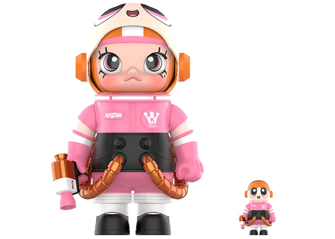 Pop Mart Space Molly The PowerPuff Girls Blossom 100% & 400% Set-1