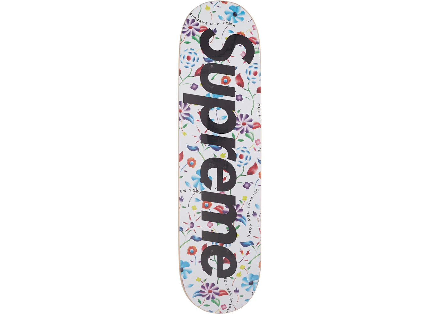 Supreme Airbrushed Floral Skateboard Deck White -1