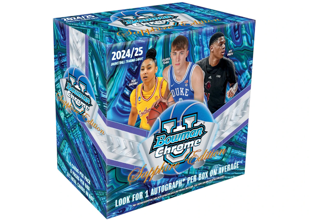 2024/25 Bowman University Chrome Sapphire Basketball Hobby Box -1