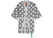 OFF-WHITE Arrow Pattern Bathrobe White/Black -1