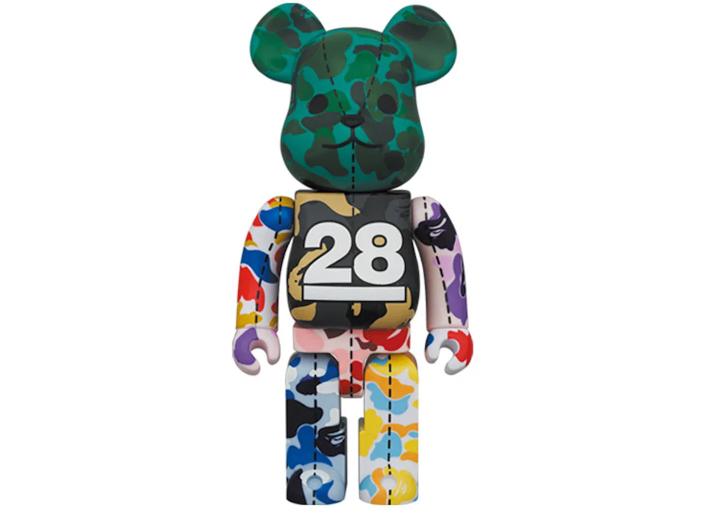 Bearbrick x BAPE 28th Anniversary Camo #4 400%-1