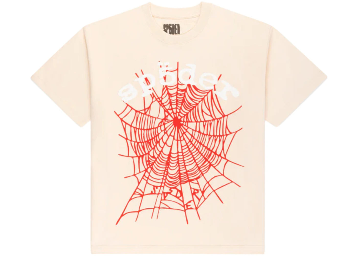 Sp5der Legacy Logo Heavyweight Tee Cream -1