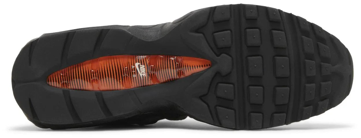 Nike Air Max 95 Black Grey Safety Orange-Sole