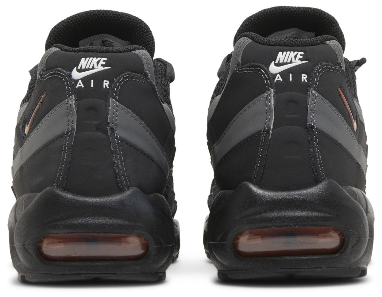 Nike Air Max 95 Black Grey Safety Orange-Back