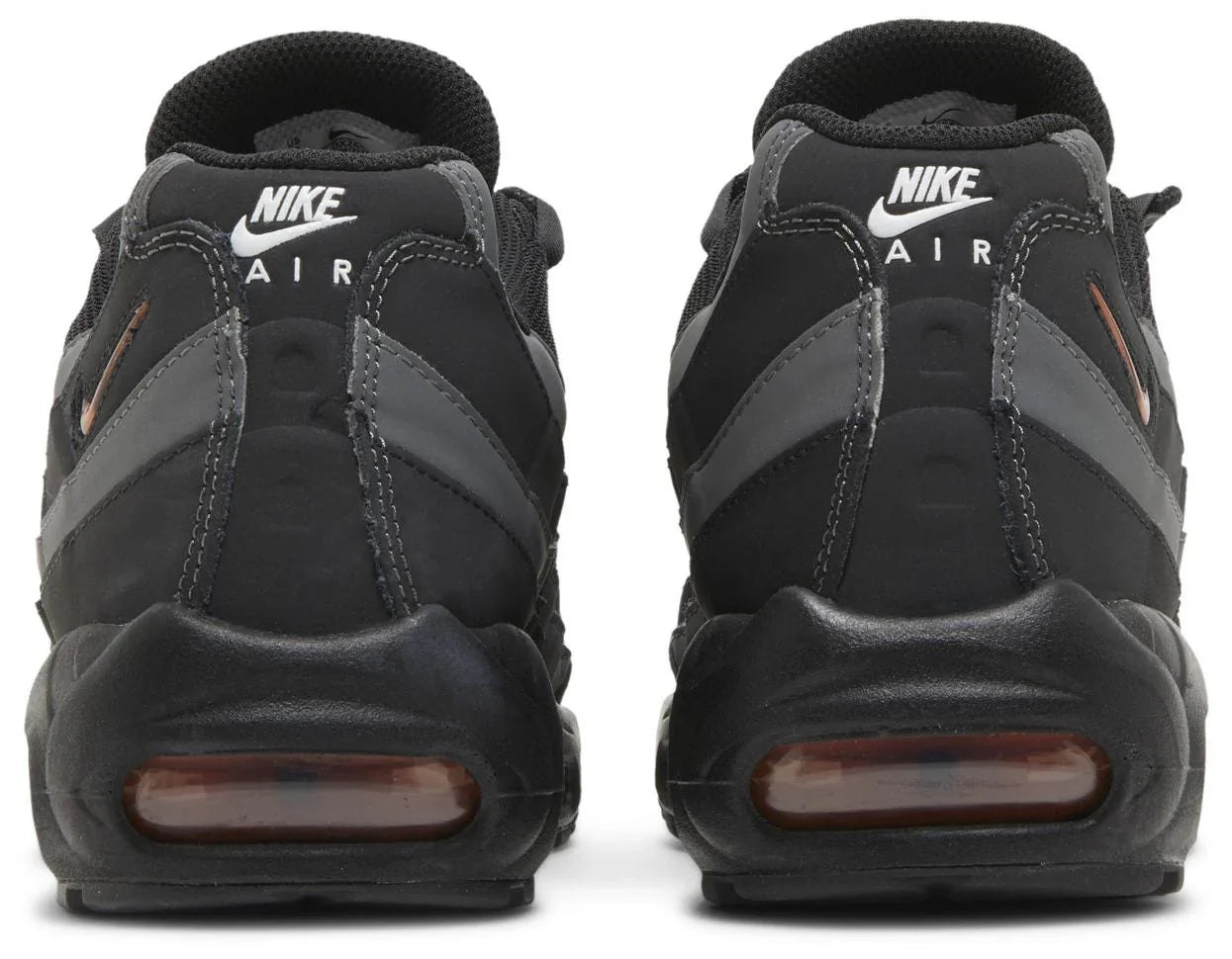 Nike Air Max 95 Black Grey Safety Orange-Back