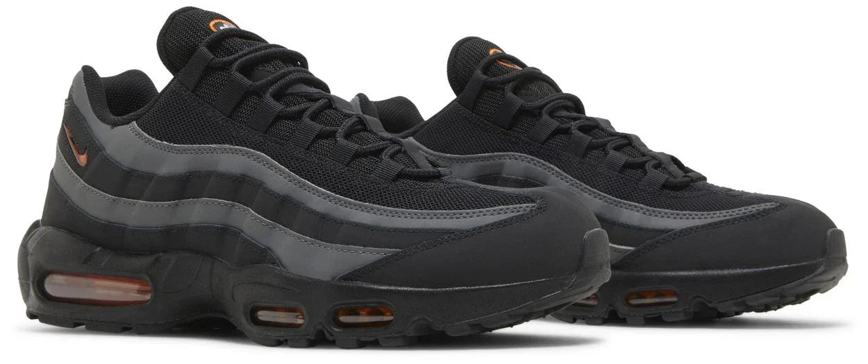 Nike Air Max 95 Black Grey Safety Orange-Pair