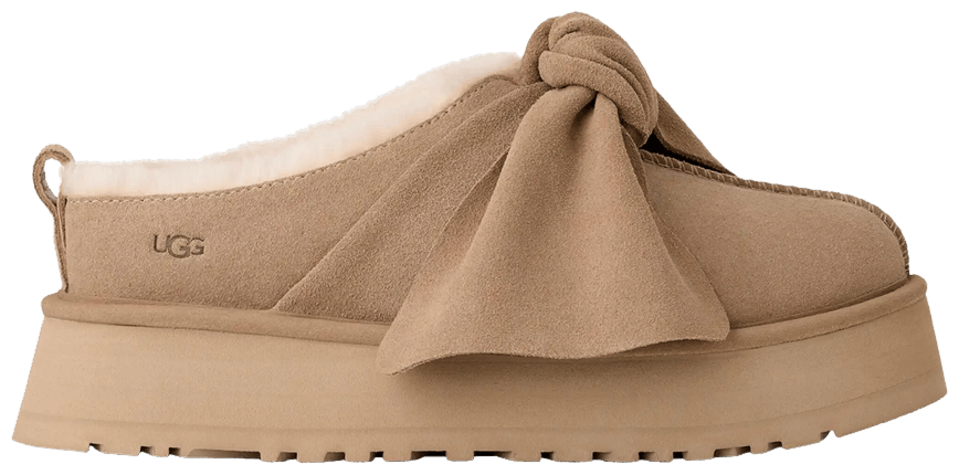 UGG Platform Slip-On Bow Slipper Sand (Women's)-1