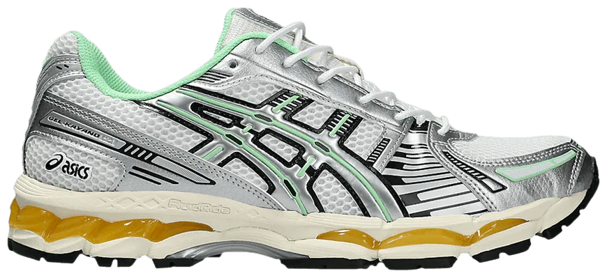 ASICS Gel-Kayano 12.1 Silver Green Orange-1