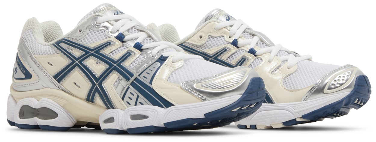 ASICS Gel-Nimbus 9 White Light Indigo (Women's)-Pair