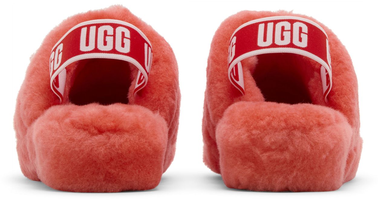 UGG Fluff Yeah Slide Red Currant (Women's)-Back