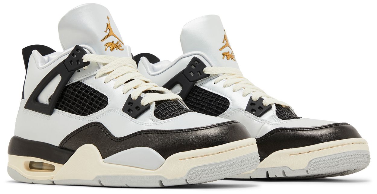 Jordan 4 Retro Platinum Gold (GS)-Pair