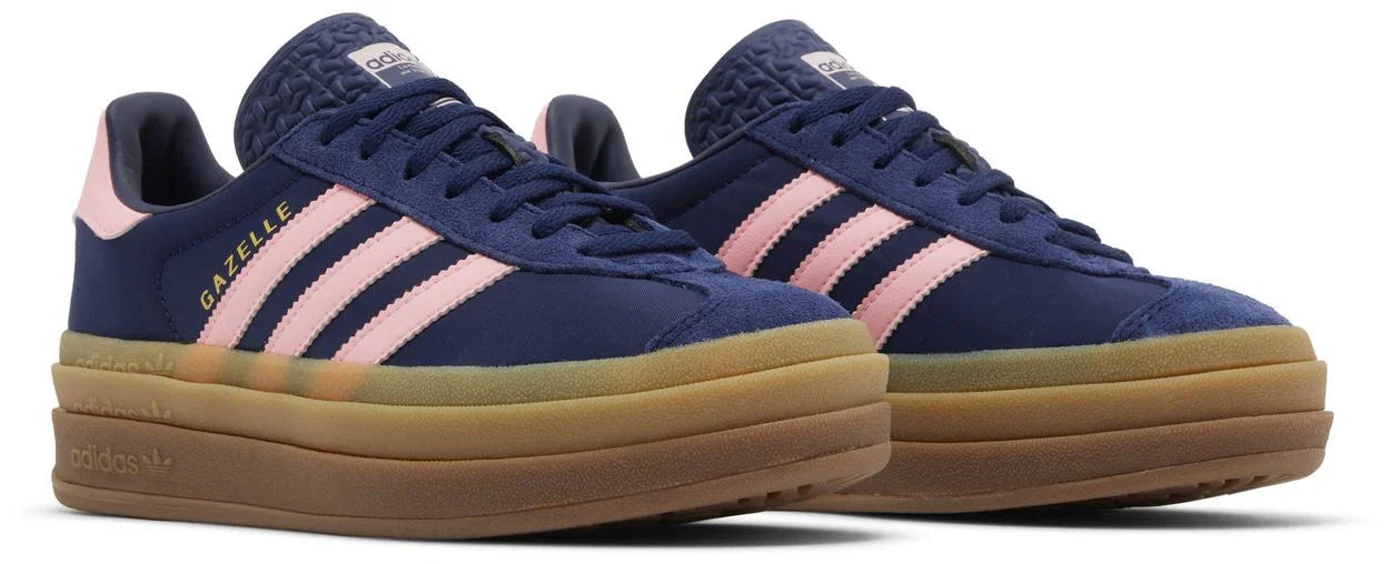 adidas Gazelle Bold Dark Blue Pink Spark (Women's)-Pair