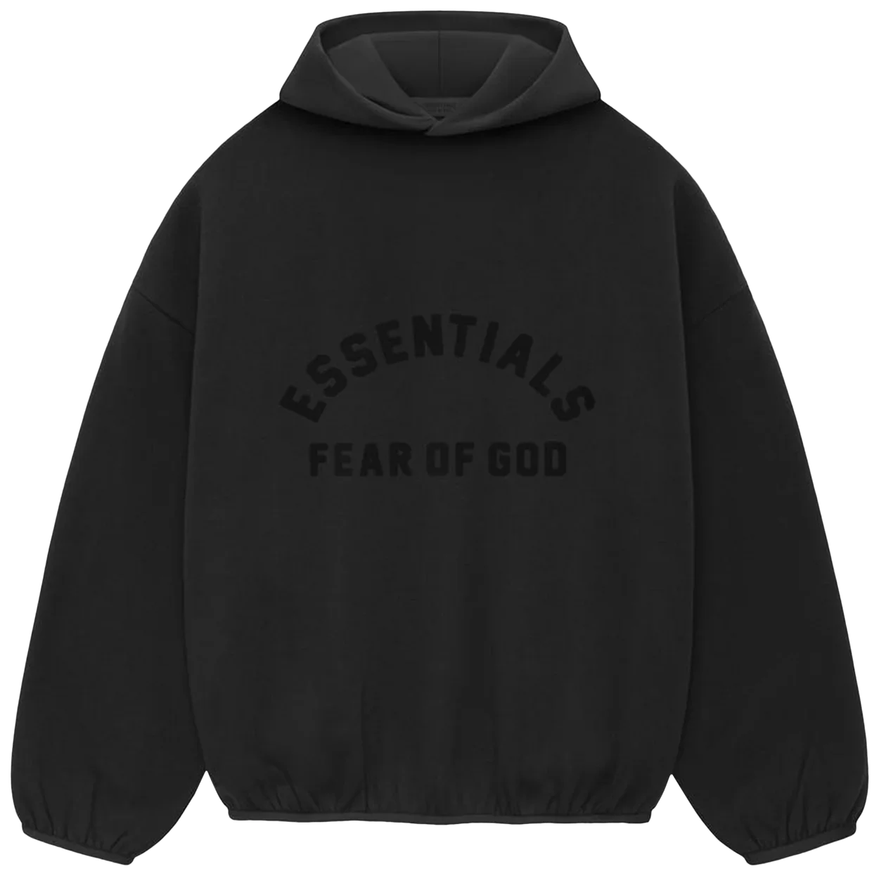 Fear of God Essentials Core Collection Nylon Fleece Hoodie Black/ Black -1