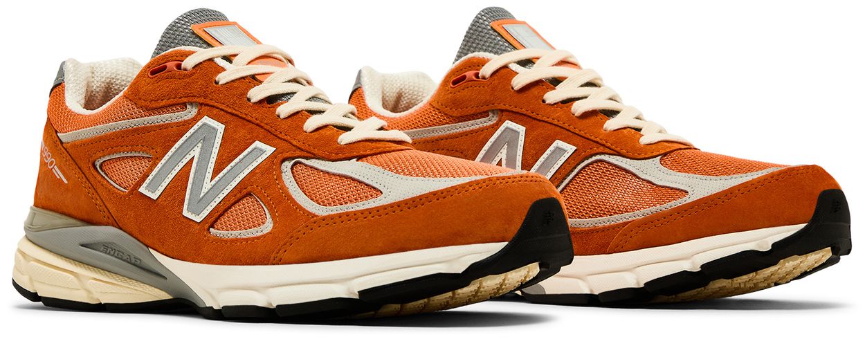 New Balance 990v4 MiUSA Aime Leon Dore Red Clay-Pair