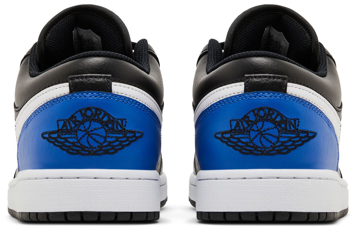 Jordan 1 Low Black Royal Toe-Back