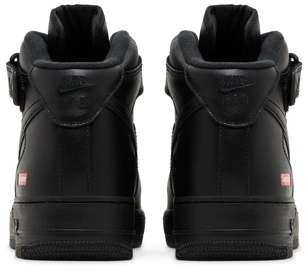 Nike Air Force 1 Mid Supreme Black-Back