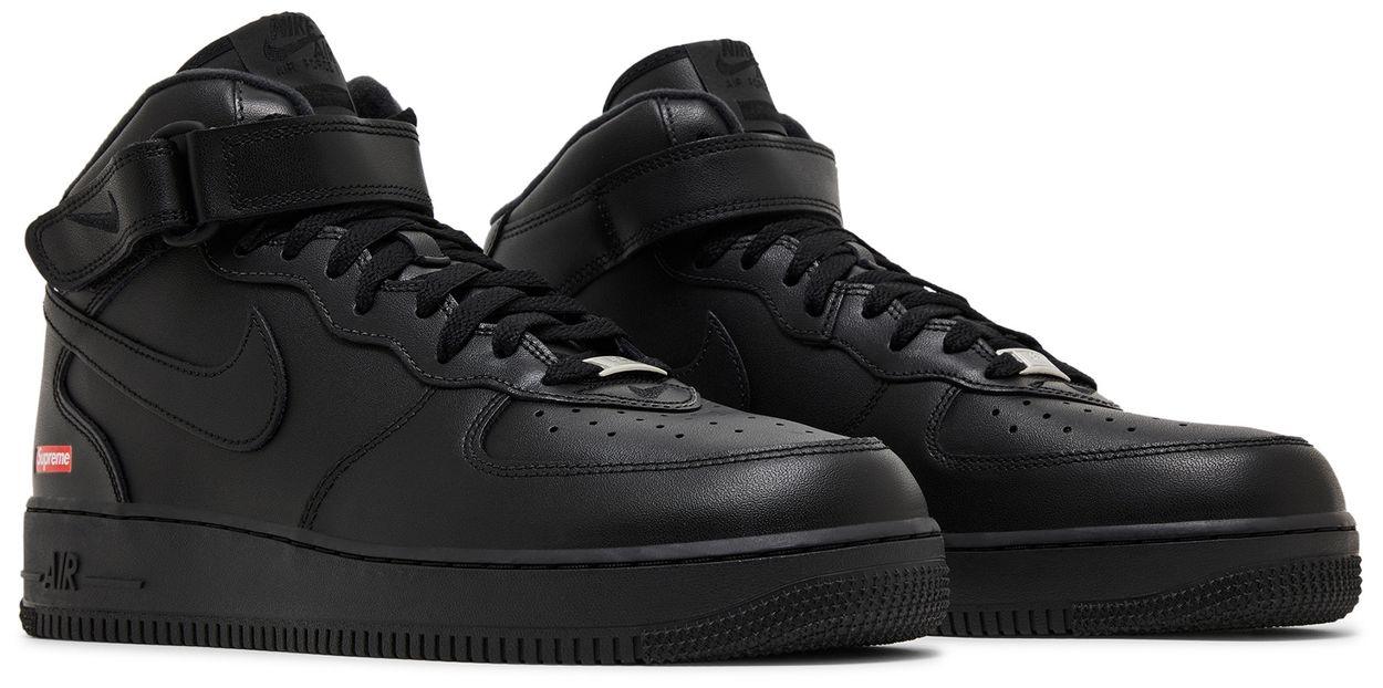 Nike Air Force 1 Mid Supreme Black-Pair