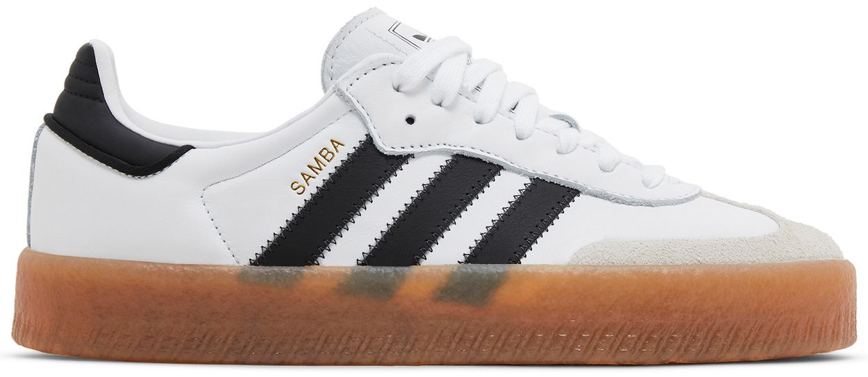 adidas Sambae Cloud White Metallic Gold (Women's)-1