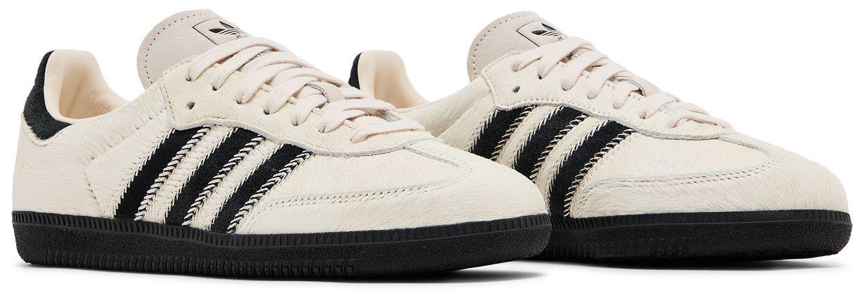 adidas Samba OG Wonder White Black Pony (Women's)-Pair