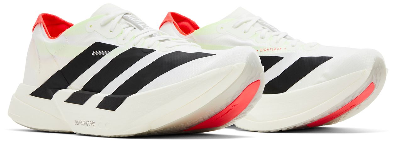 adidas Adizero Adios Pro 4 White Black-Pair
