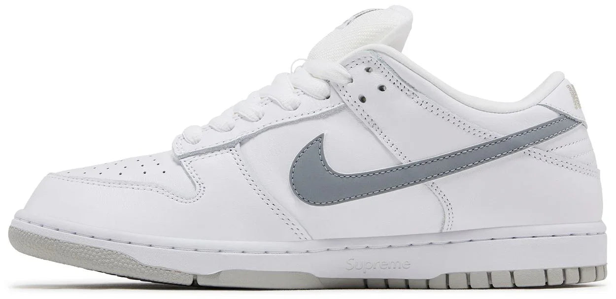 Nike SB Dunk Low Supreme 94 White Metallic Silver-2