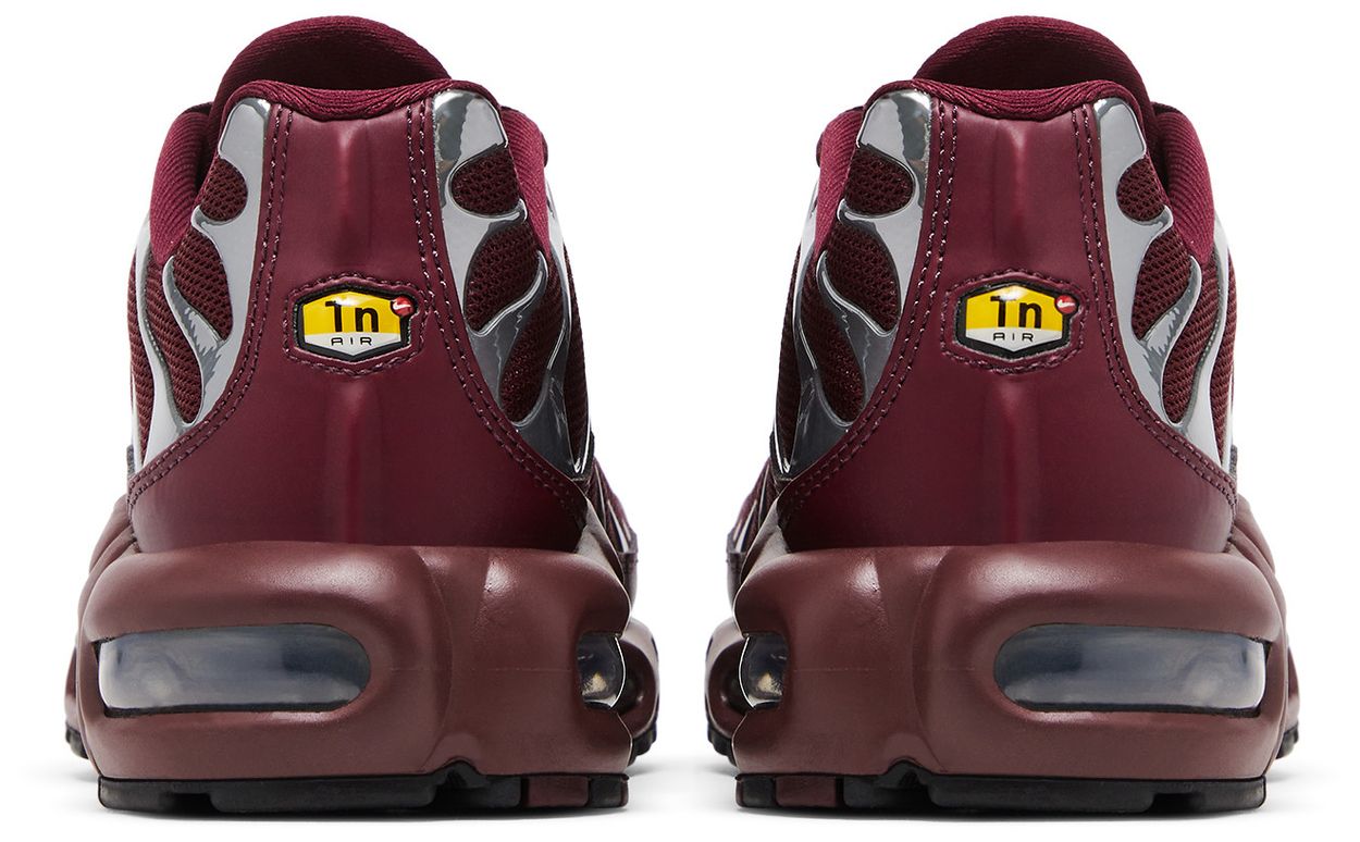Nike Air Max Plus SE Night Maroon Metallic Silver (Women's)-Back