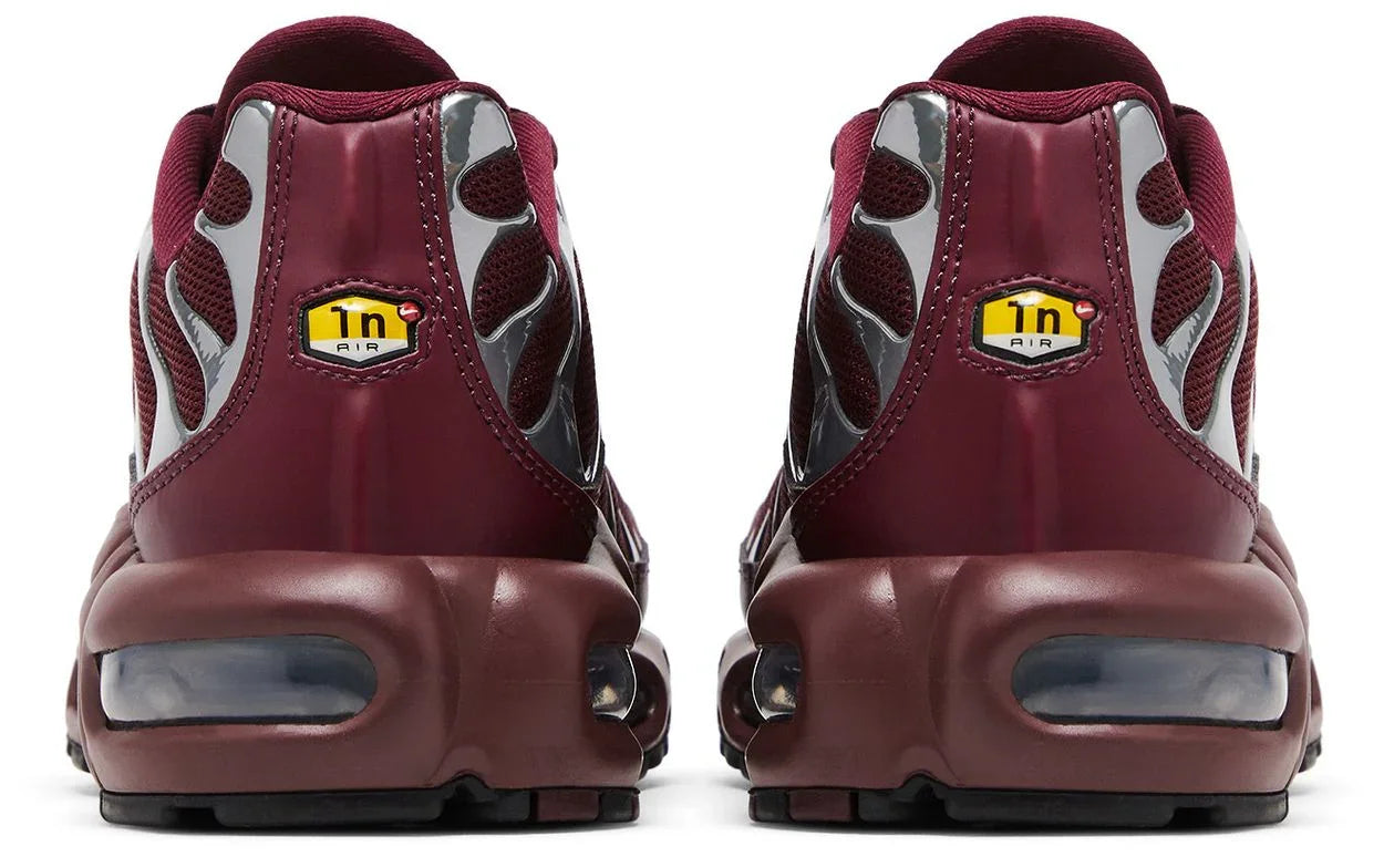 Nike Air Max Plus SE Night Maroon Metallic Silver (Women's)-Back