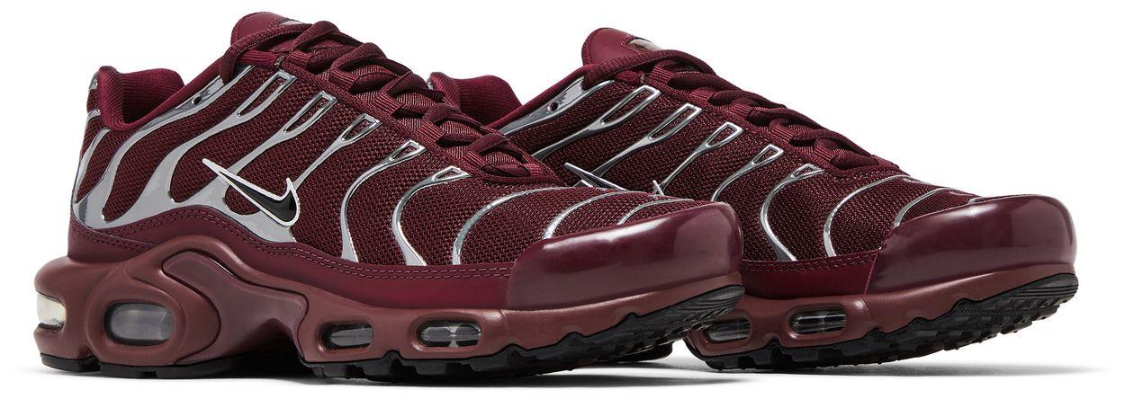 Nike Air Max Plus SE Night Maroon Metallic Silver (Women's)-Pair