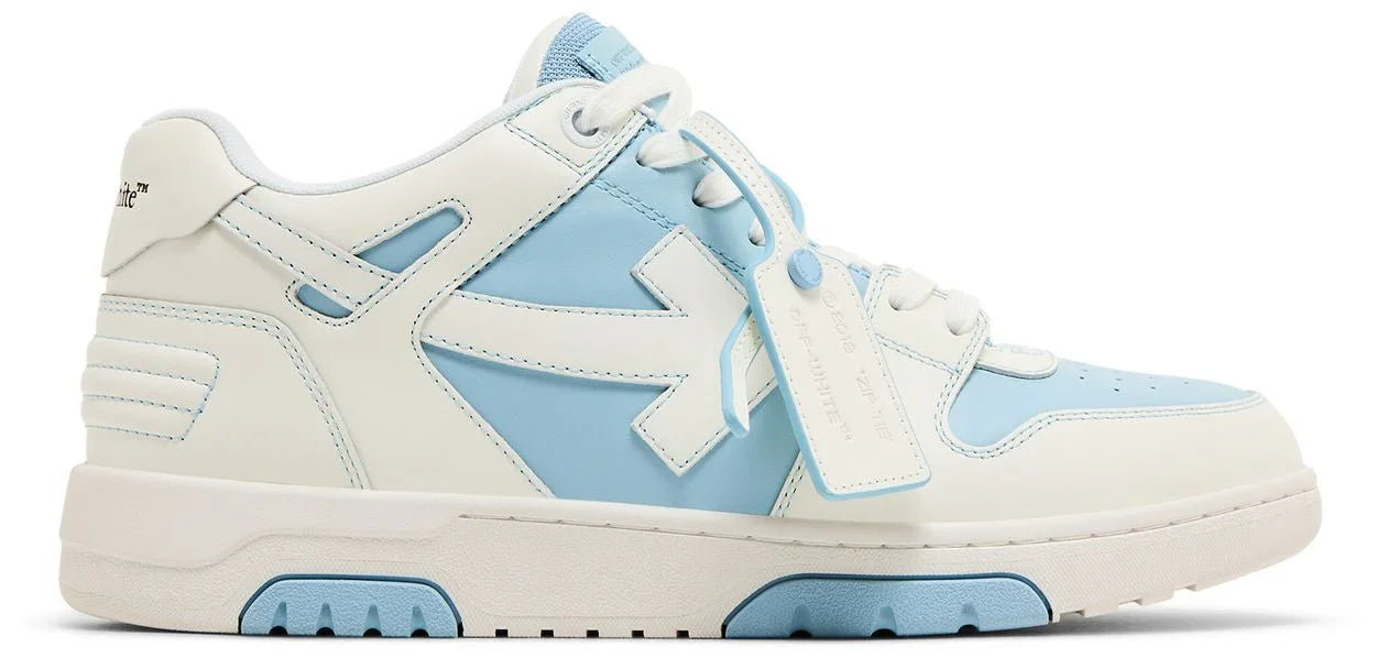 OFF-WHITE Out Of Office OOO Low Tops Light Blue White-1