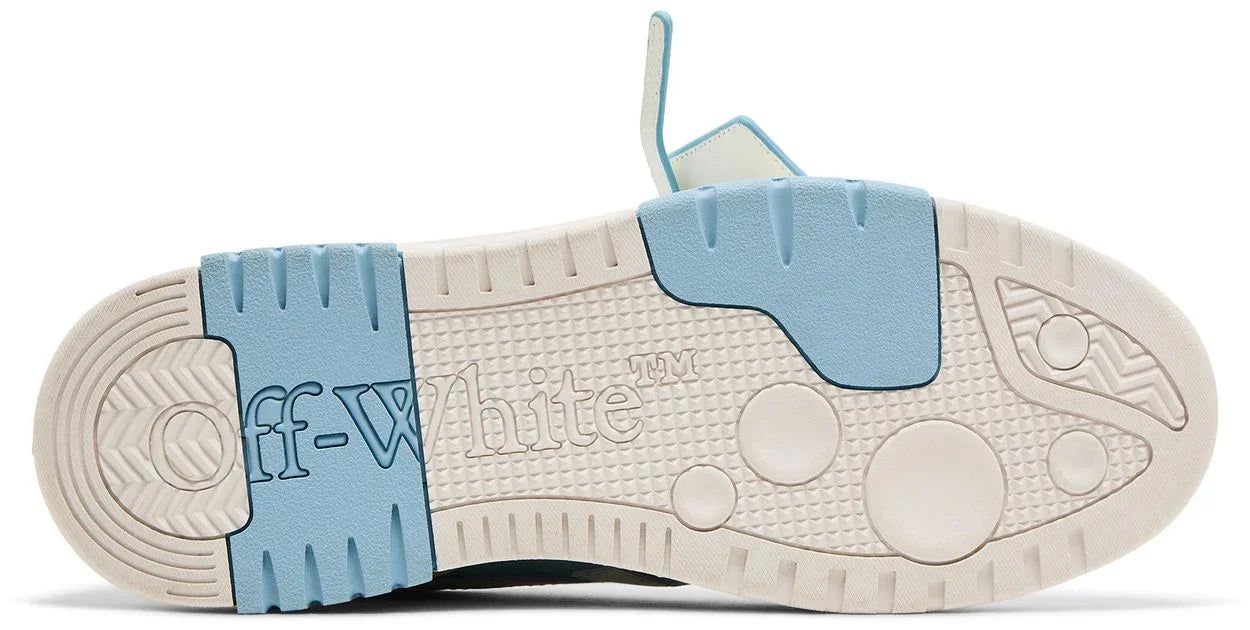 OFF-WHITE Out Of Office OOO Low Tops Light Blue White-Sole