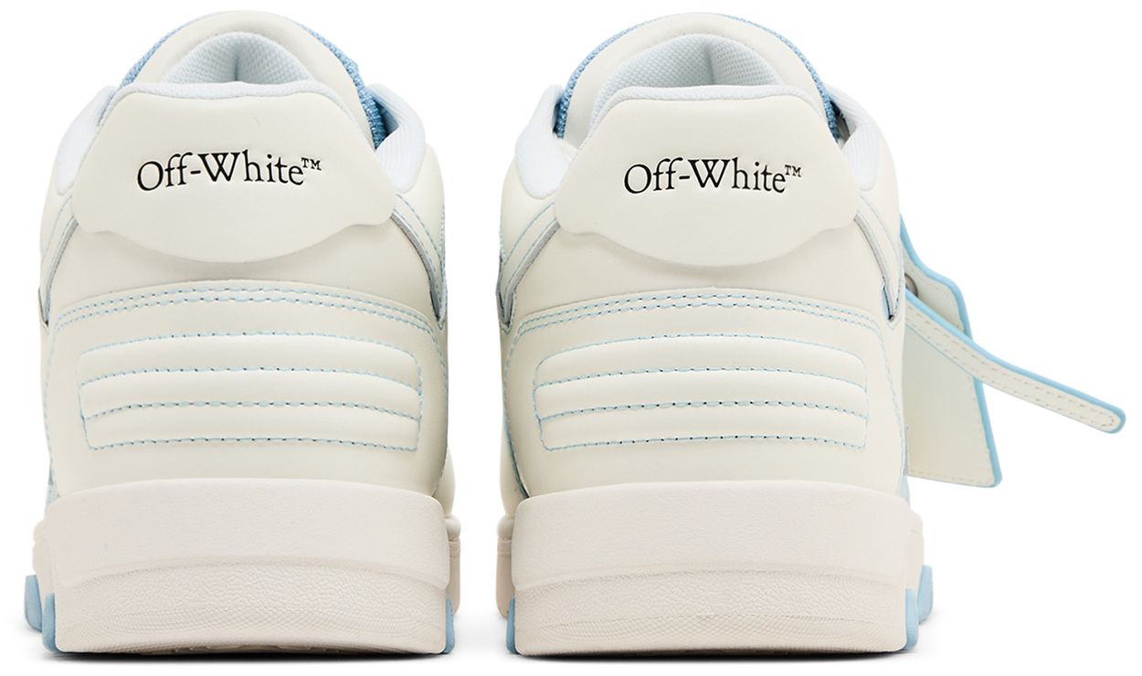OFF-WHITE Out Of Office OOO Low Tops Light Blue White-Back
