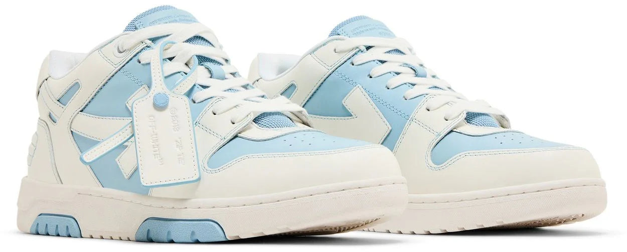 OFF-WHITE Out Of Office OOO Low Tops Light Blue White-Pair