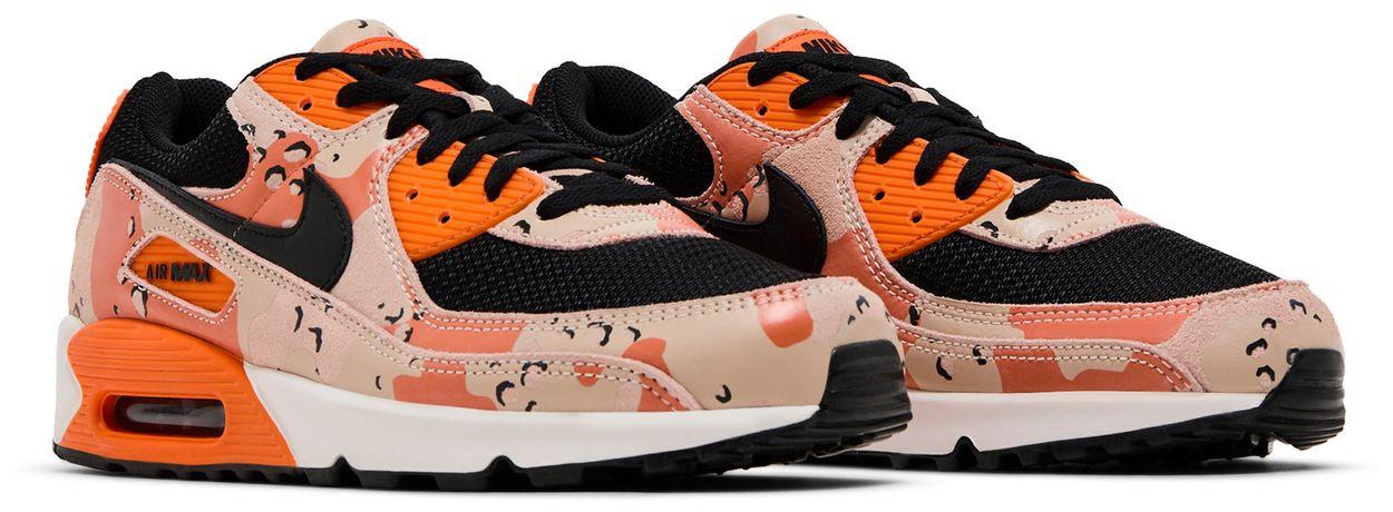Nike Air Max 90 Premium Bio Beige Safety Orange Camo-Pair
