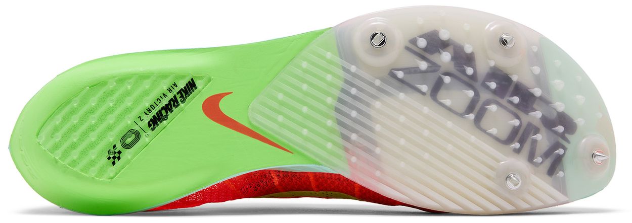 Nike Victory 2 Bright Crimson Hyper Orange Lime Blast Washed Coral-Sole