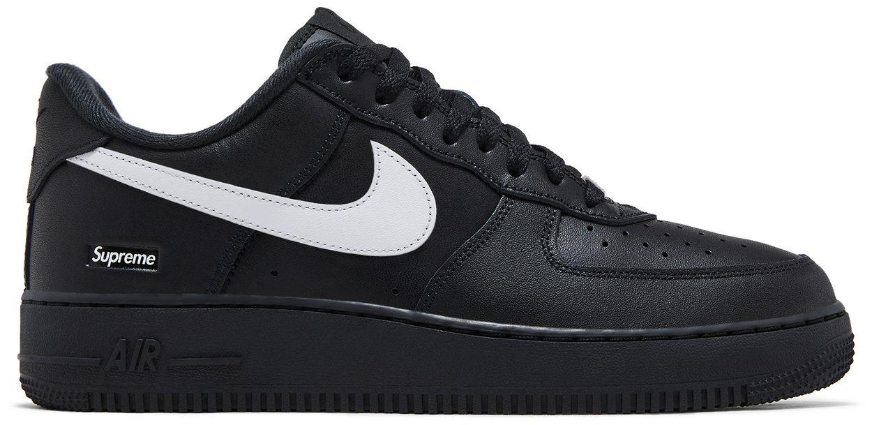 Nike Air Force 1 Low Supreme Black White-1