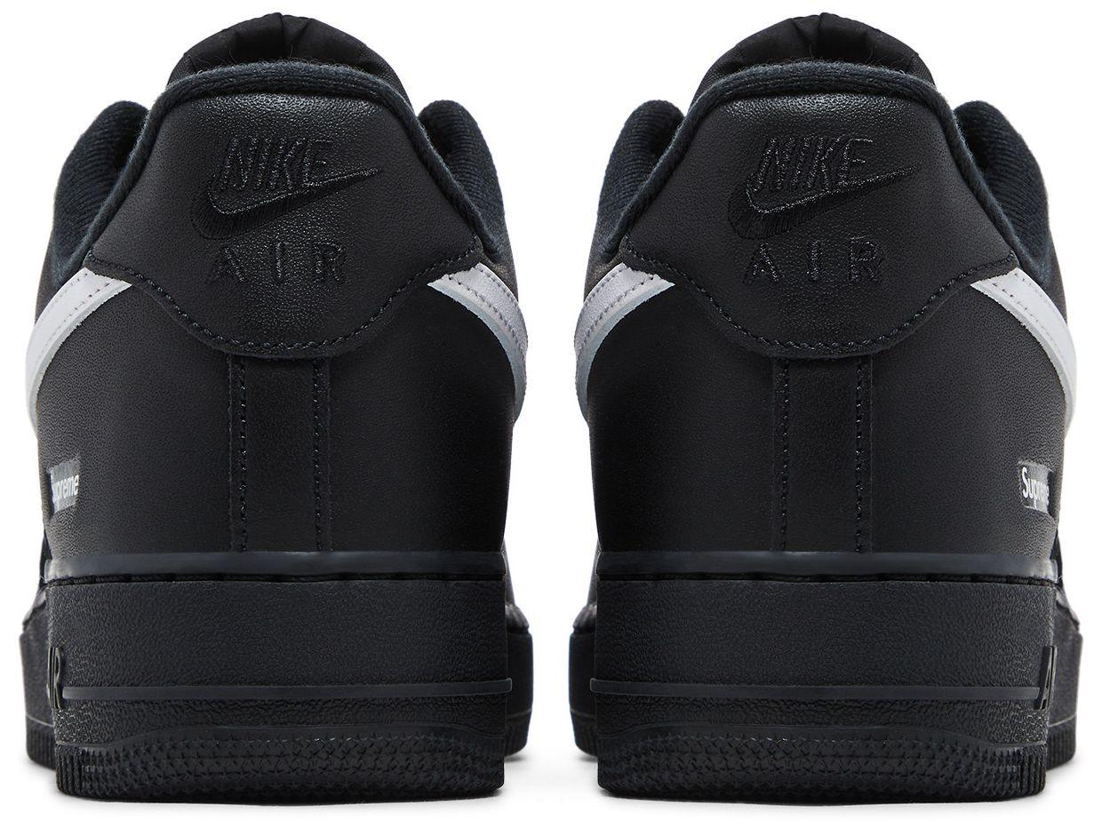 Nike Air Force 1 Low Supreme Black White-Back