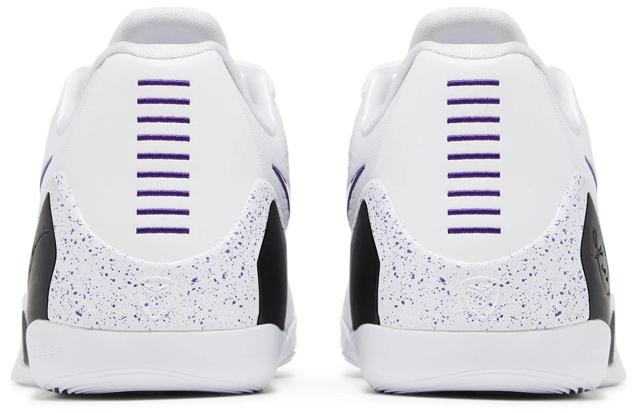 Nike Kobe 9 Elite Low EM Protro White Court Purple-Back