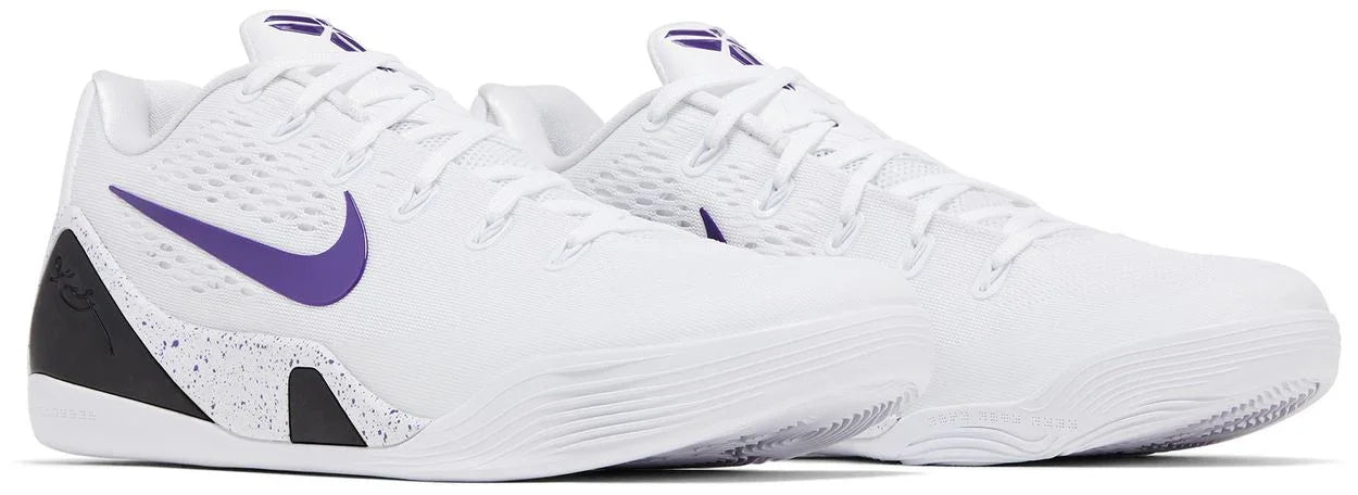 Nike Kobe 9 Elite Low EM Protro White Court Purple-Pair
