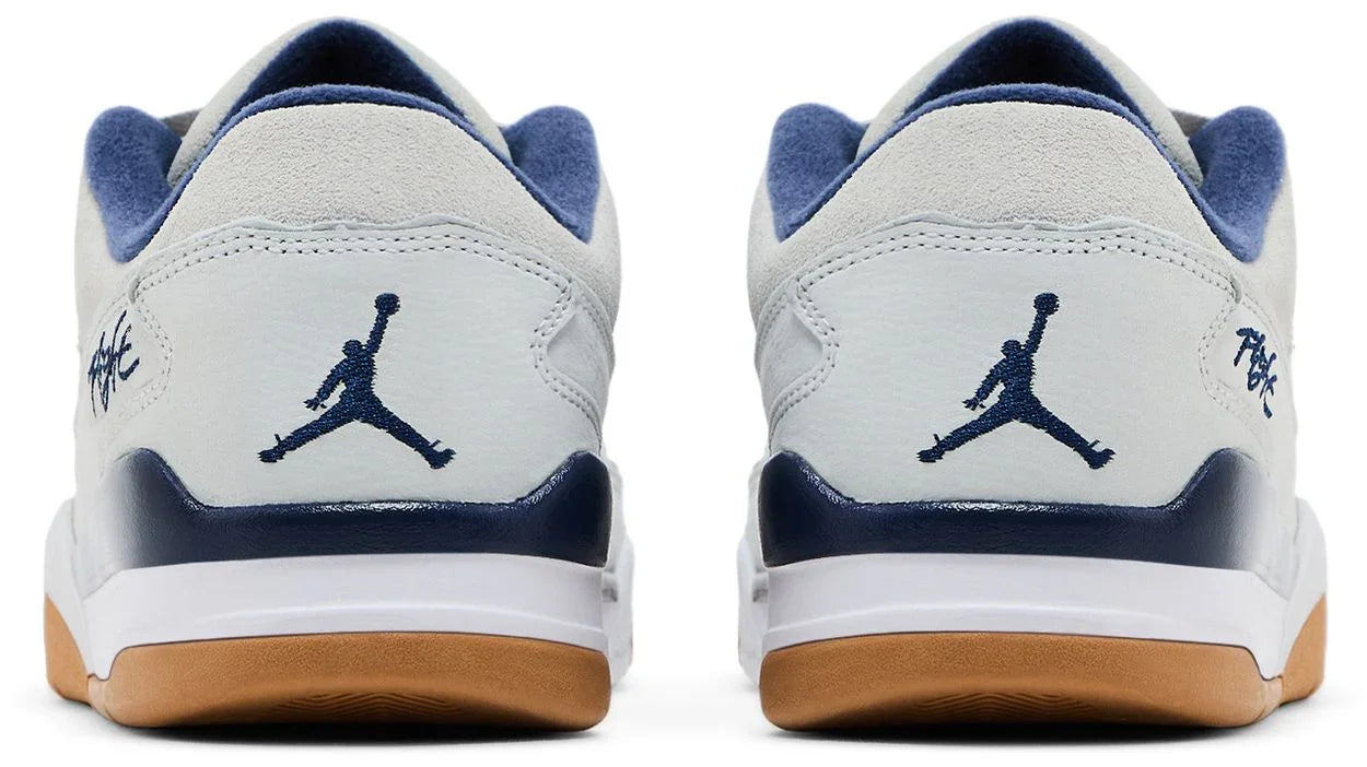 Jordan Flight Court Neutral Grey White Gum Light Brown Midnight Navy-Back