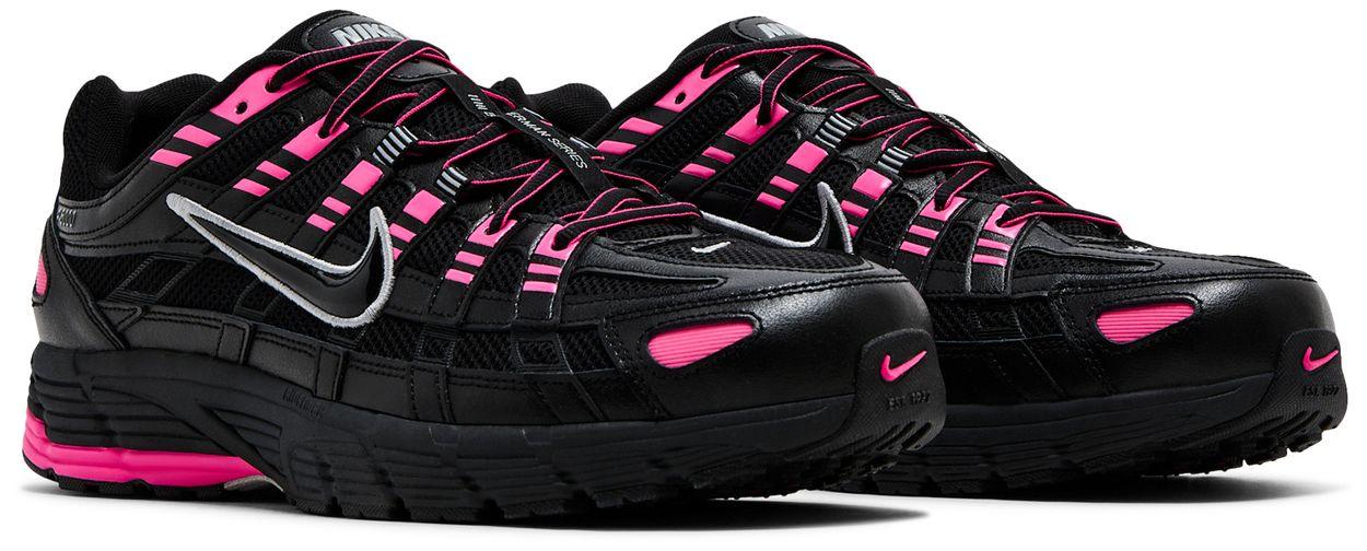 Nike P-6000 Pink Blast Metallic Silver Black-Pair
