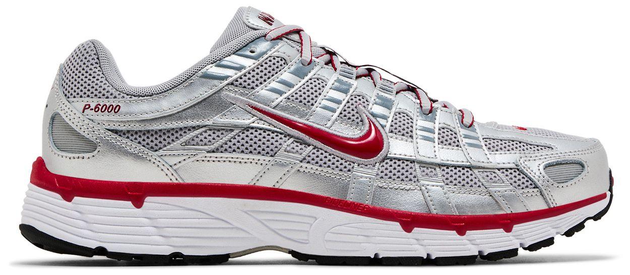 Nike P-6000 Metallic Silver Gym Red-1