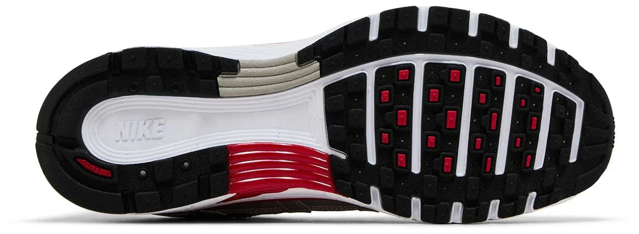 Nike P-6000 Metallic Silver Gym Red-Sole