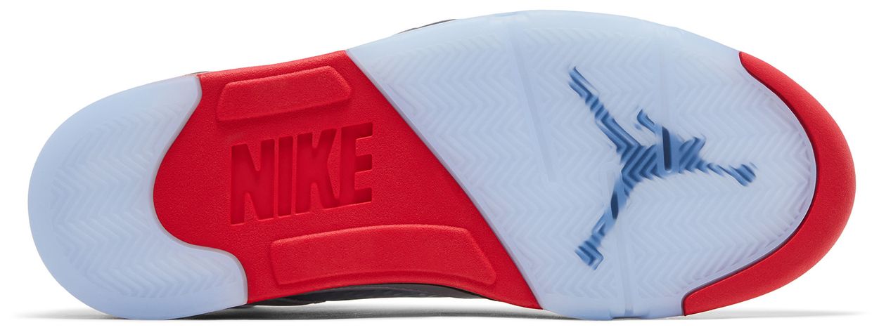 Jordan 5 Retro Fire Red Black Tongue (2025)-Sole