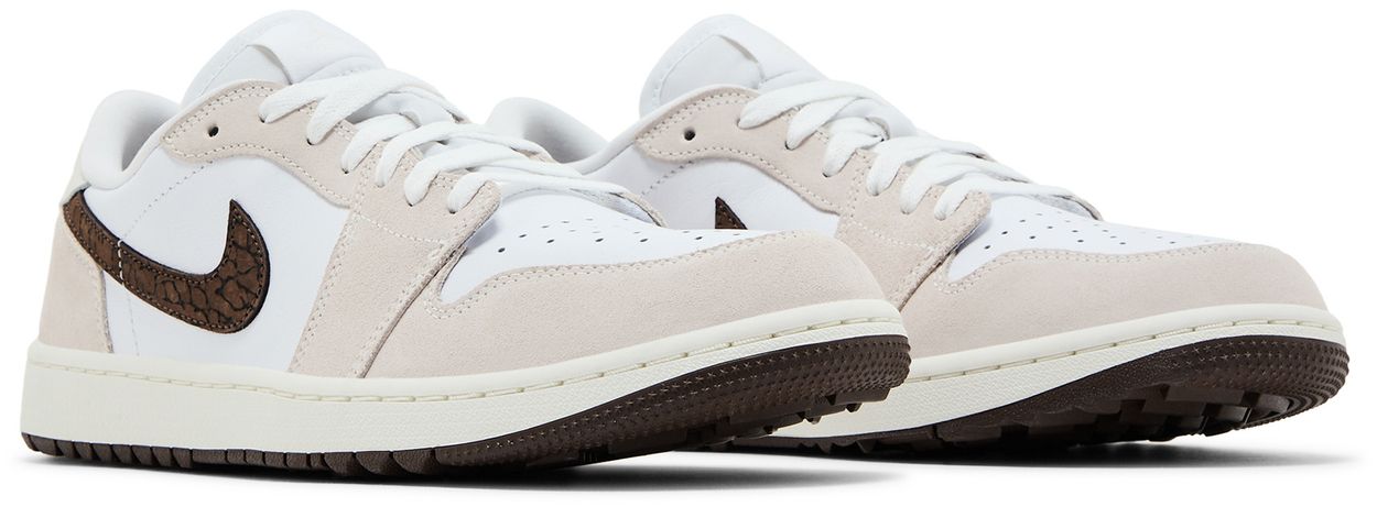 Jordan 1 Retro Low Golf Light Orewood Elephant-Pair